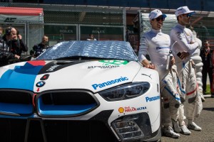 Antonio Felix da Costa and Tom Blomqvist ready to step into their BMW M8 GTE.